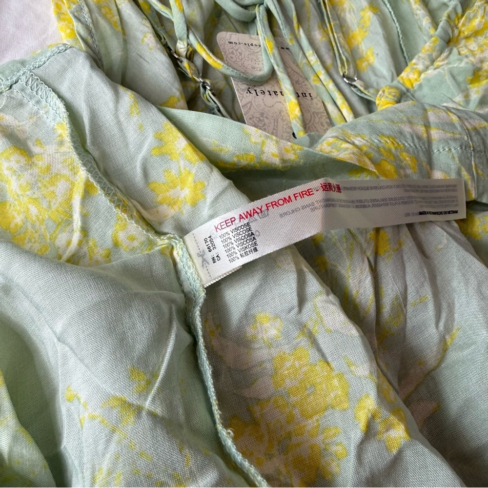 Intimately Free People In Control Sage Combo Floral Slip Dress M NWT - Picture 8 of 10